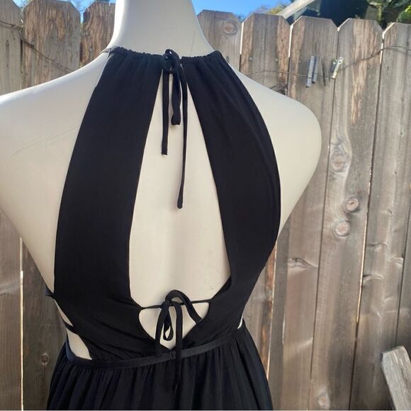 Express Black Cutout Maxi Dress Gown size XS - Picture 12 of 16